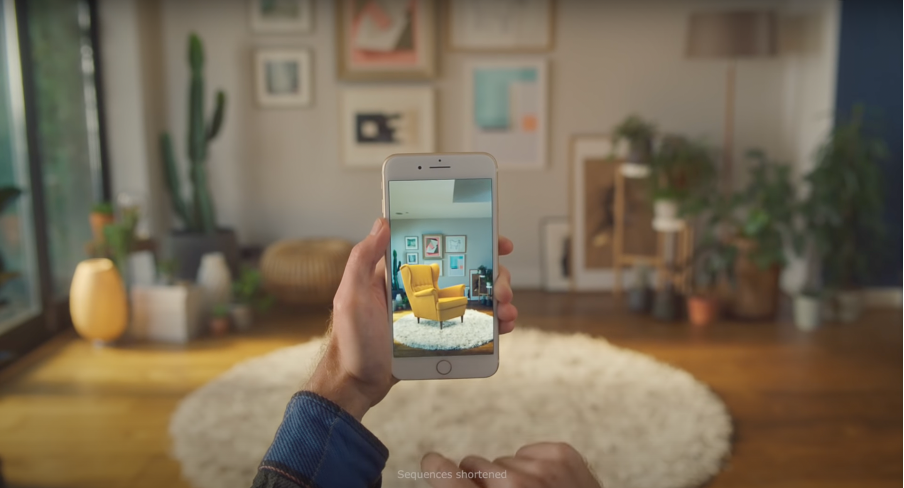 IKEA Place uses AR so users can visualise furniture in their homes.